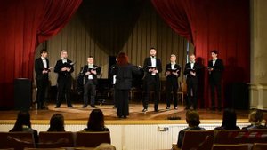 Мужской ансамбль камерного хора "Vernalis". Солист Василий Миронович. «Аксион Эстин».