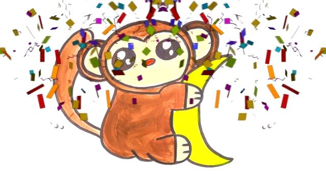 Bolalar Uchun maymun rasm chizish / Рисование обезьянка для детей / Drawing a monkey for children смотреть онлайн