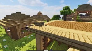 Майнкрафт | Как построить ферму для лошадей и простую грядку!