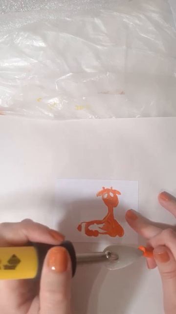 Арт. Восковый скетч. Детская игрушка Жираф. Быстрое рисование. Горячий воск #shorts# смотреть онлайн