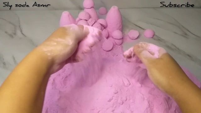 pink soda crumbling crunchy satisfying Asmr please subscribe my channel 💓