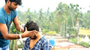 Outdoor Relaxing head massage with neck crack by master rajen | head massage ASMR tingles