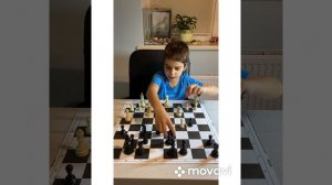 Ферзевый гамбит от Семена в школе шахмат Chess board