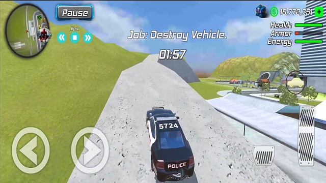 Black Hole Ninja Rope Hero Vegas Crime Simulator Drive BMW Car 😩 #33 - Android Gameplay смотреть онлайн