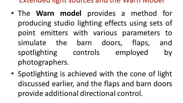 Computer Graphics Color Models and Illumination Models by Varalakshmi B D