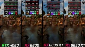 RTX 4060 vs RX 6600 vs RX 6600 XT vs RX 6650 XT // Test in 6 Games // 1080p // Benchmark