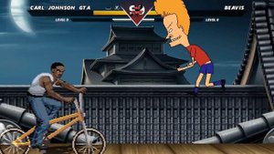 CJ GTA vs BEAVIS - Highest Level Awesome Fight!
