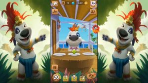 МОЙ ГОВОРЯЩИЙ ХЭНК #19 Друзья Говорящий Том и Анджела развлекательное видео для детей-яркий летспле