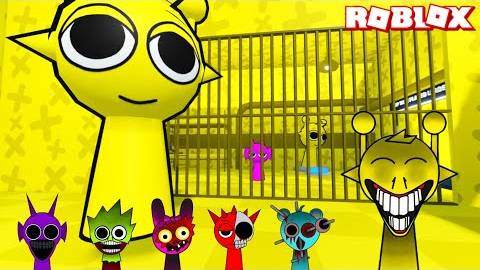 Sprunki Horror Simon Играл в Simon Prison Run Obby в ROBLOX | Incredibox Sprunki | Геймплей