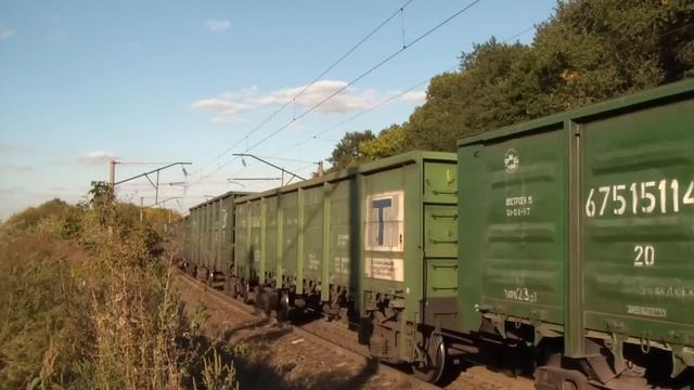 ВЛ80К-286 с грузовым поездом смотреть онлайн