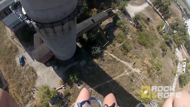 Роупджампинг Запорожье прыжки с Трубы 26-27 сентября 2015 Таня Авраменко смотреть онлайн
