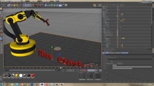 Cinema 4d: Робот Манипулятор. Видео урок  [Превью]