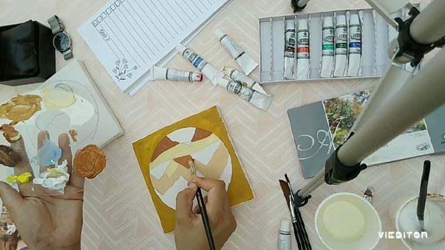 Power trio of three mini canvas || Acrylic Painting ||art 27 смотреть онлайн