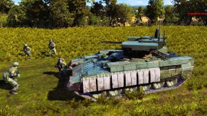 WARNO БМПТ против трех Бредли