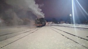 Тепловозы и паровозы на станции  Сортавала.