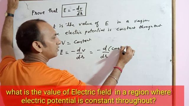 Relation between electric field and potential gradient, E =V/r смотреть онлайн