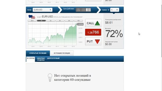 Второй день торговли бинарными опционами (без звука) смотреть онлайн