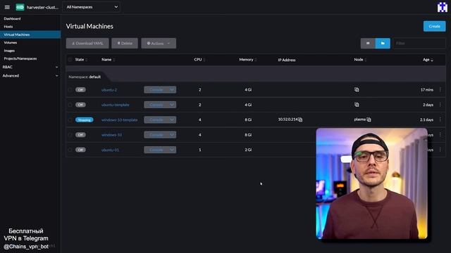 Гипервизор, построенный на платформе Kubernetes Cloud Native HCI с Harvester