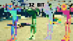Alien dance 1 bit 2 bit 4 bit 8 bit 16 bit 32 bit 64 bit 128 bits 256 bit 512 bit