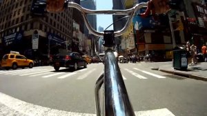 Manhattan streets on 24" bmx cruiser GoPro HD