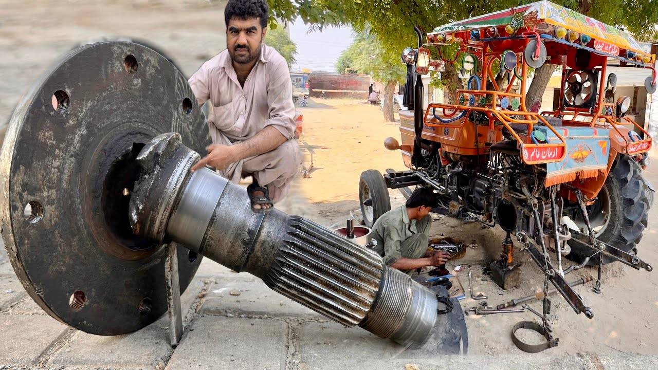 Я Мастерски Ремонтирую Сломанную Ось Колеса трактора Fiat Самой Удивительной Техникой смотреть онлайн