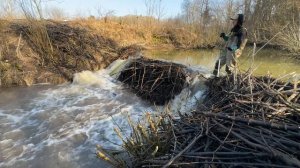 Строительство, расчищаем дренажные каналы