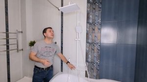 Новинка! Обзор душевой системы с подсветкой, гигиеническим и тропическим душем от Calypso CS2479-8