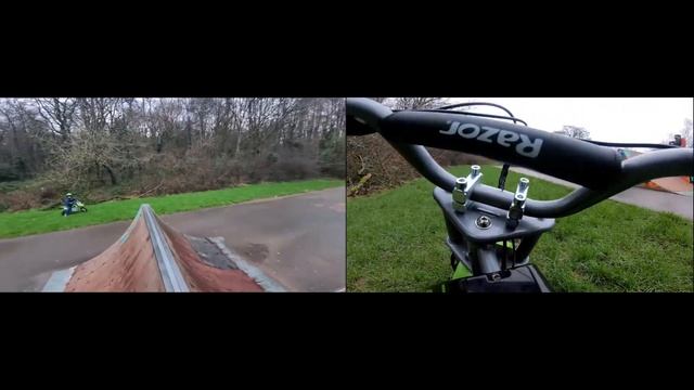 5 year Old Rides Mini Bike In Skate Park MX 350 Razor смотреть онлайн