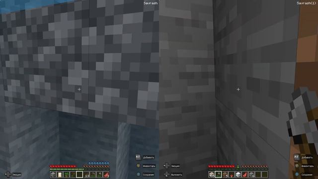 Minecraft split screen. Новая деревня