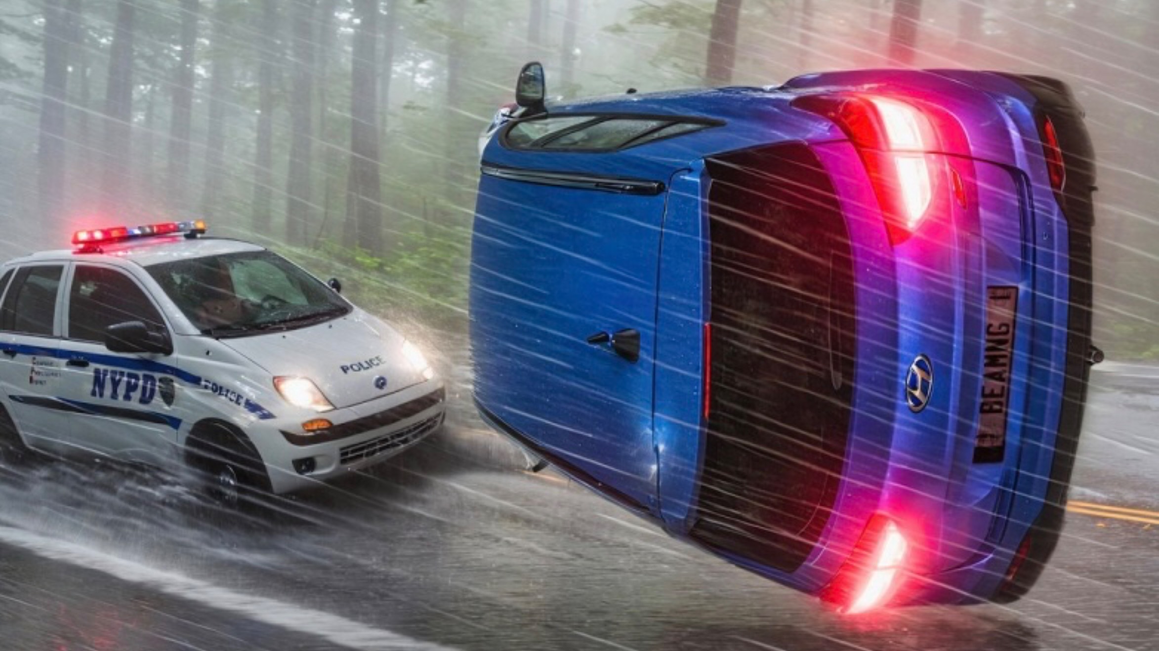 Нарушители на дорогах в BeamNG Drive смотреть онлайн