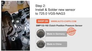 Change SMP132-192 clutch position pressure sensor for Benz 9G-Tronic 725.0 VGS-NAG3 | Solve P073E00