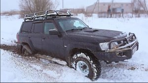 Подготовленный Nissan Patrol может? Патриоты и Нивы в теме. Грязь, сугробы Оффроад бездорожье