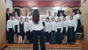 Средний хор "Живая музыка" музыка И. Баха, обработка Д. Тухманова, сл. Ю. Энтина