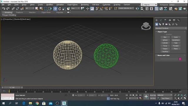 3ds Max Part 2 | Membuat Objek Standard Primitive