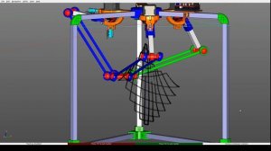 Дельта-робот в движении ZenCad delta robot