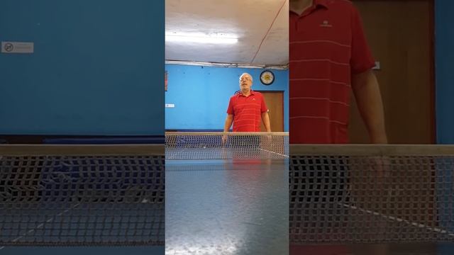 Тренировка с Андреем. Отработка Наката-топспина слева.