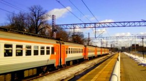 Электропоезд ЭТ2М-117 на станции Химки