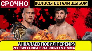 Россиянин Анкалаев победил бразильца Перейру и стал чемпионом UFC в полутяжелом весе