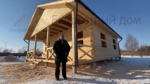 Ск Бюджетный дом. Видеоотзыв клиента. Солонцы. Дом 9*8м с террасой 9*2м под общей крышей🏡