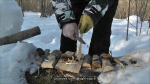 Прямой спуск против сканди. Нож Канадец. Семь ножей