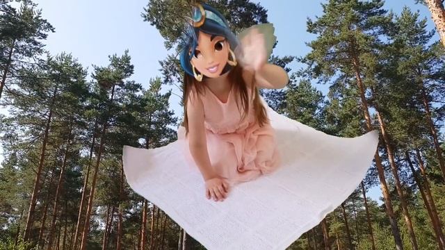 Yulya Pretend Disney Princess Magic turn into Ariel Cinderella Jasmine Rapunzel and Belle