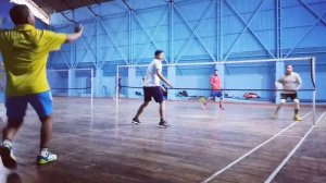 men's double mix veteran badminton 🏸 match