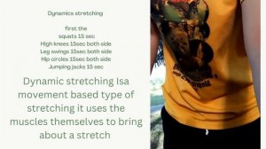 Dynamic and Static stretching