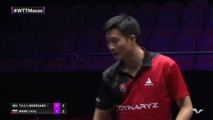 FULL MATCH | Truls MOREGARD vs Yang WANG | MS R16 | WTT Champions Macao 2022