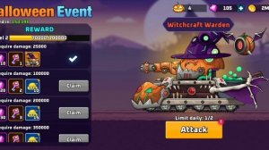 TTank Arena Steel Battle KV-6 Green  Tank vs  Witchcraft Warden Tank fighting game play