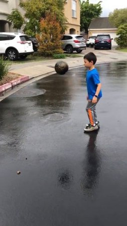 Christan practices juggling  - 3/28/20