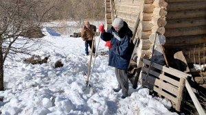 Архив 2023 г. Баня не утонет! Живем в деревне. Март