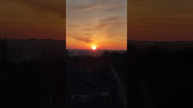 Закат в Донецке