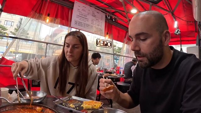 Trying our first South Korean BBQ! 