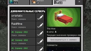 Показываю сервера на которых я играю